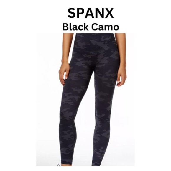 SPANX Pants - SPANX Black Camo leggings size Medium